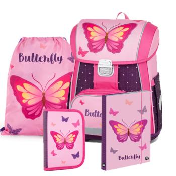Butterfly-Schmetterling-Schulranzen-Tornister-Ranzen-Rucksack-Set