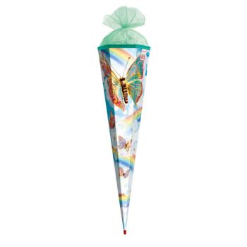 Rainbow-Bbbutterfly-Schmetterling-Schultüte-Zuckertüte-Einschulung.