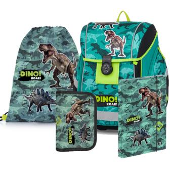 Dinosaurier-Dino-T-REX-Ranzen-Schulranzen-Rucksack-Set-Heftbox