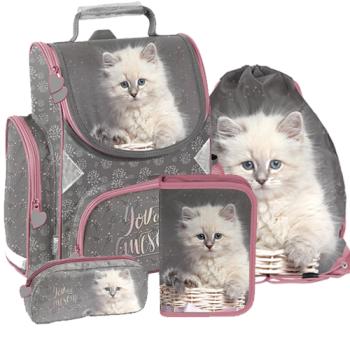 Katze-Cat-Schulranzen-Tornister-Ranzen-Schulrucksack-Set