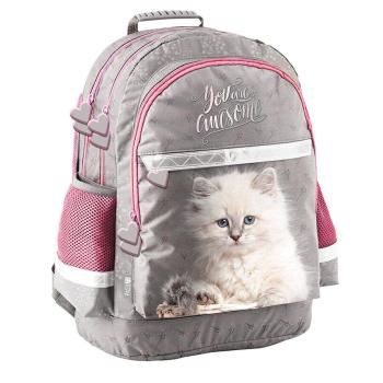 Preview: Katze Cat Rucksack Ranzen Schulrucksack Schulranzen Set 5 teilig 1-3 Klasse