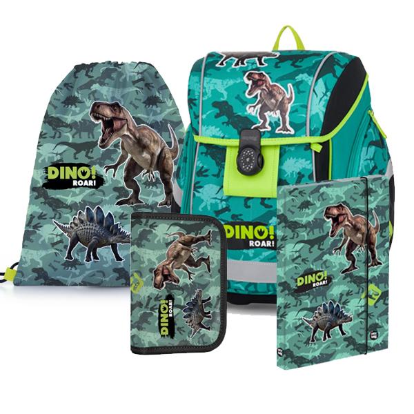 Dinosaurier-Dino-T-REX-Ranzen-Schulranzen-Rucksack-Set-Heftbox