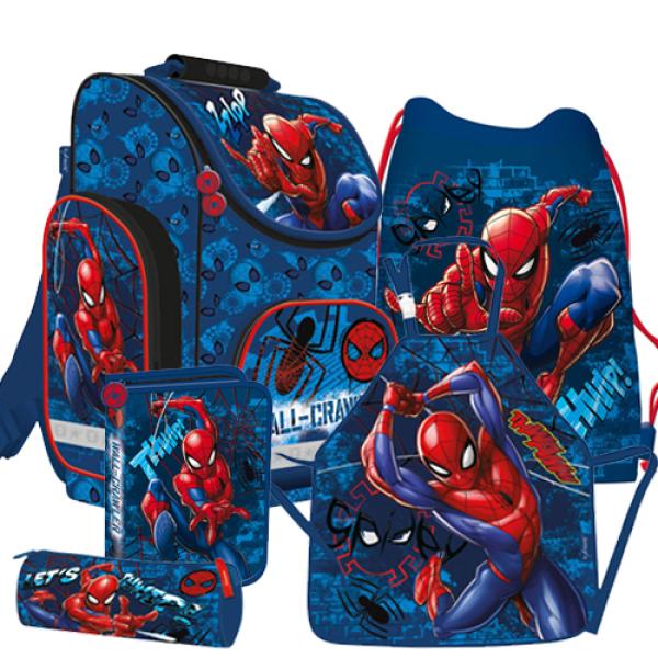Spiderman-Marvel-Spinne-Schulranzen-Tornister-Ranzen-Rucksack-Set
