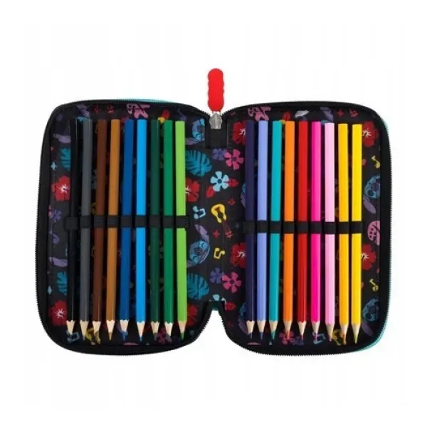 Lilo & Stitch Aloha Federtasche Mäppchen Federmäppchen Schüleretui 3-fach