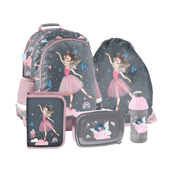 Ballerina-Tänzerin-Ballett-Rucksack-Ranzen-Schulrucksack-Schulranzen-1-3-Klasse